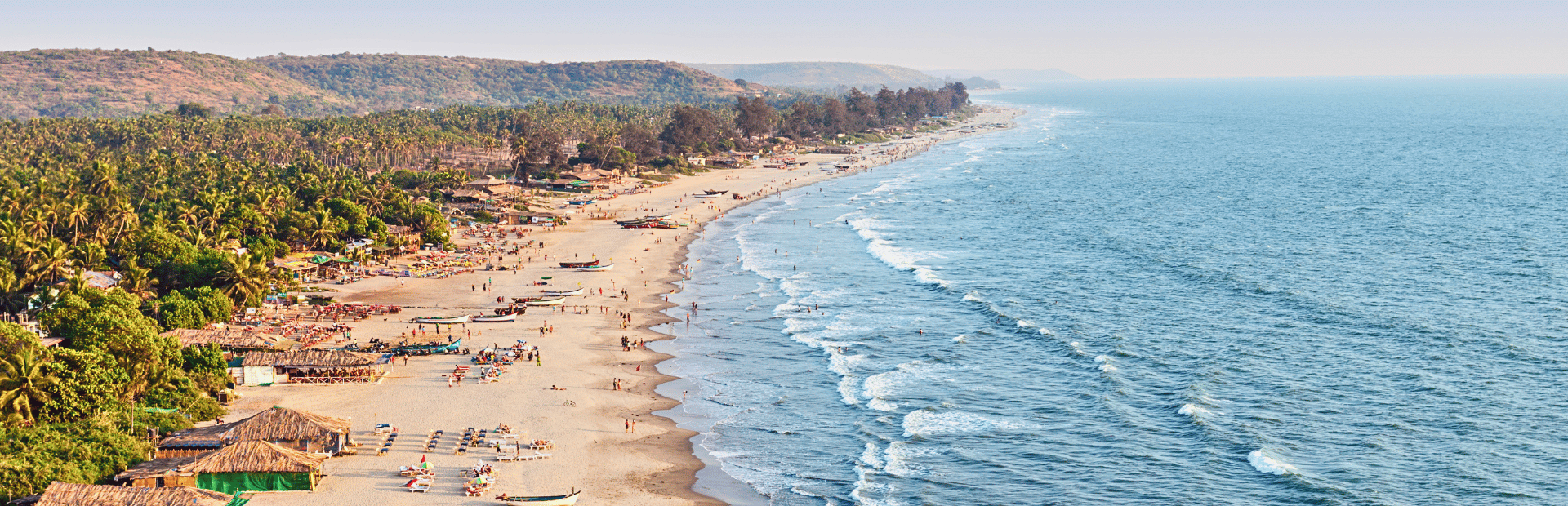 Langer Strand in Indien