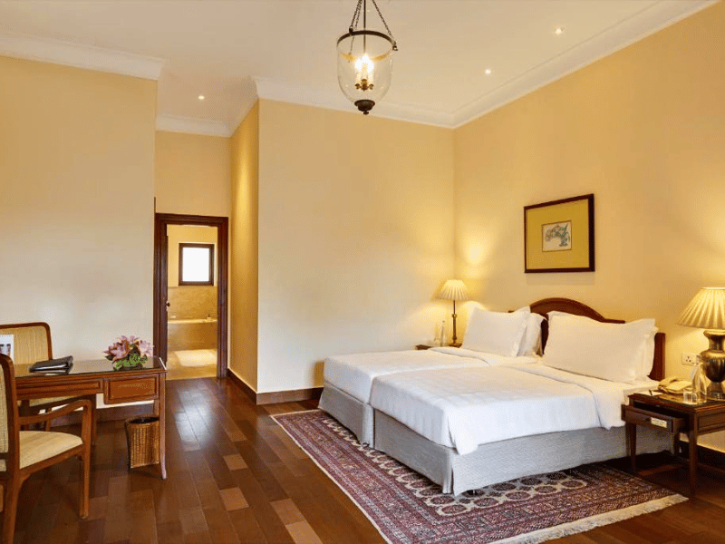 Zimmer im Komforthotel in Delhi, Indien