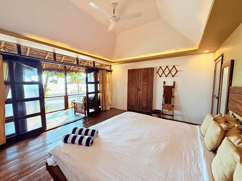 Zimmer im Hotel in Goa, Indien