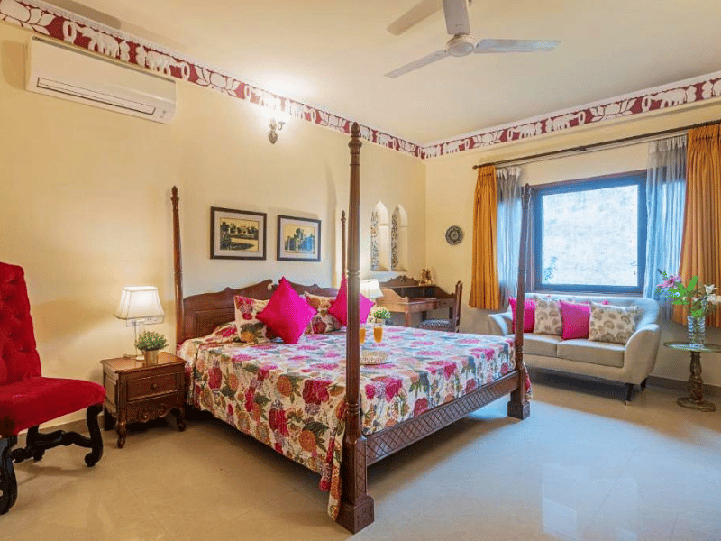 Zimmer im Hotel in Jaipur, Indien