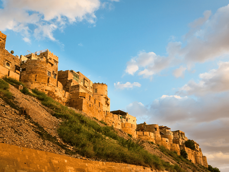 Blick auf das Jaisalmer Fort in Indien
