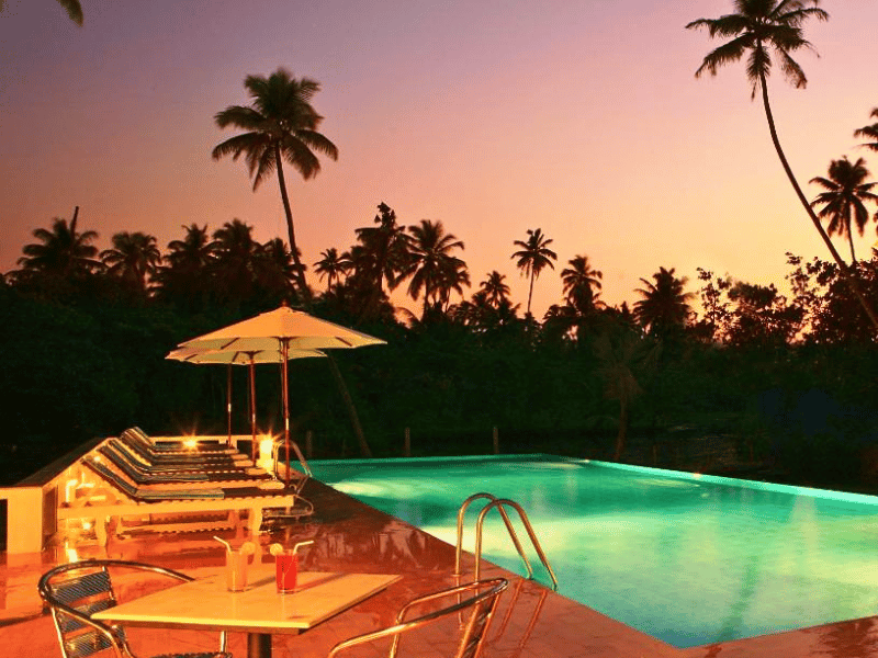 Pool im Marari Beach Hotel, Indien