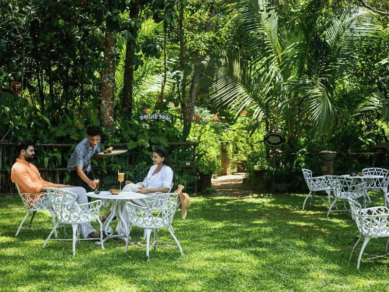 Garten im komfortablen Marari Beach Hotel, Indien