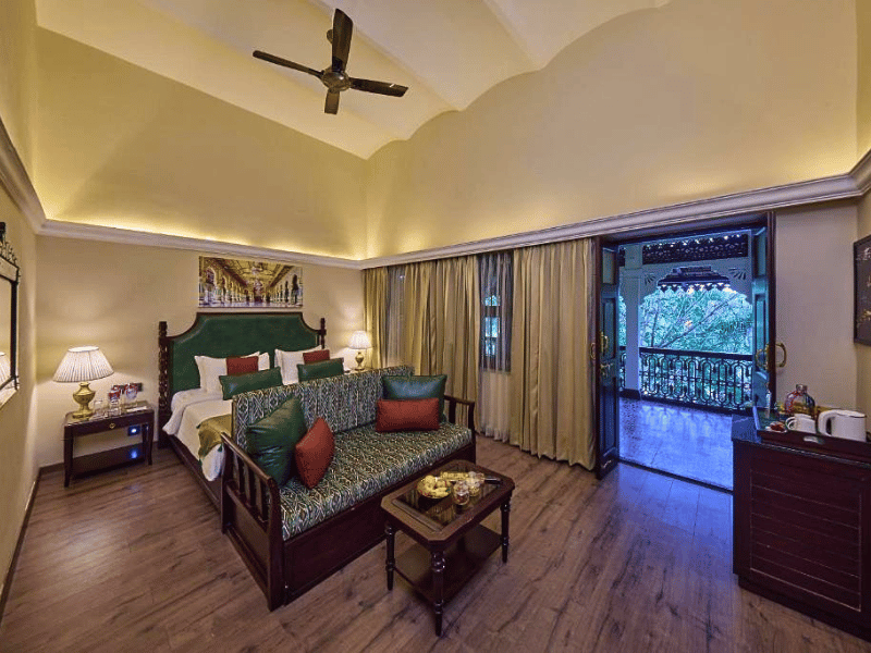 Zimmer im komfortablen Hotel in Mysore, Indien