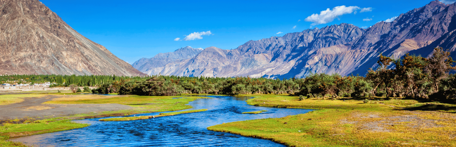 Landschaft im Nubra Tal bei Ladakh, Indien
