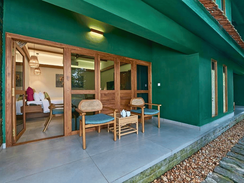 Bungalow im komfortablen Hotel im Periyar Nationalpark