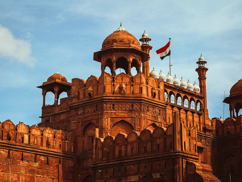 Historisches Rotes Fort in Delhi, Indien