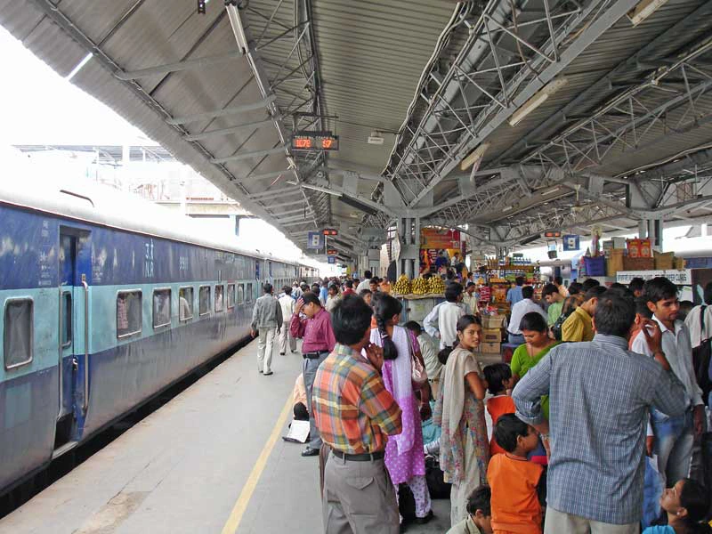 Bahnhof in Indien