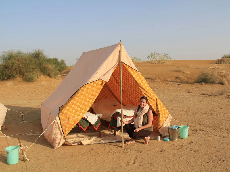 Zeltübernachtung in der Wüste