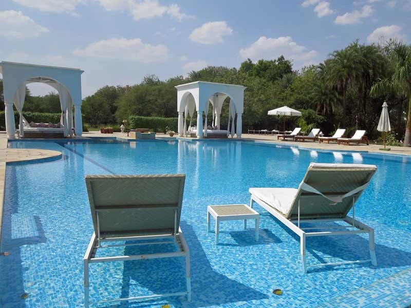 Hotelpool in Shahpura in Indien