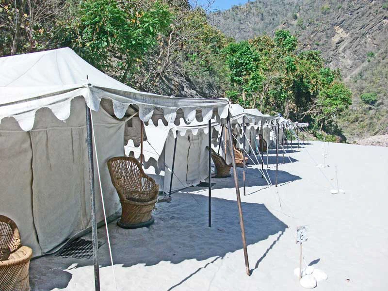 Raftingcampzelte in Rishikesh