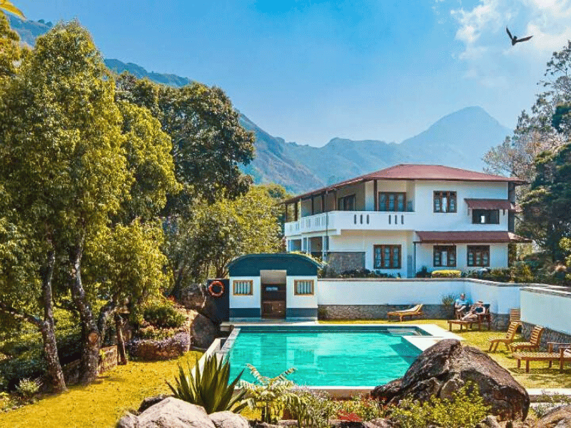 Komfortables Hotel mit Pool in Munnar, Indien