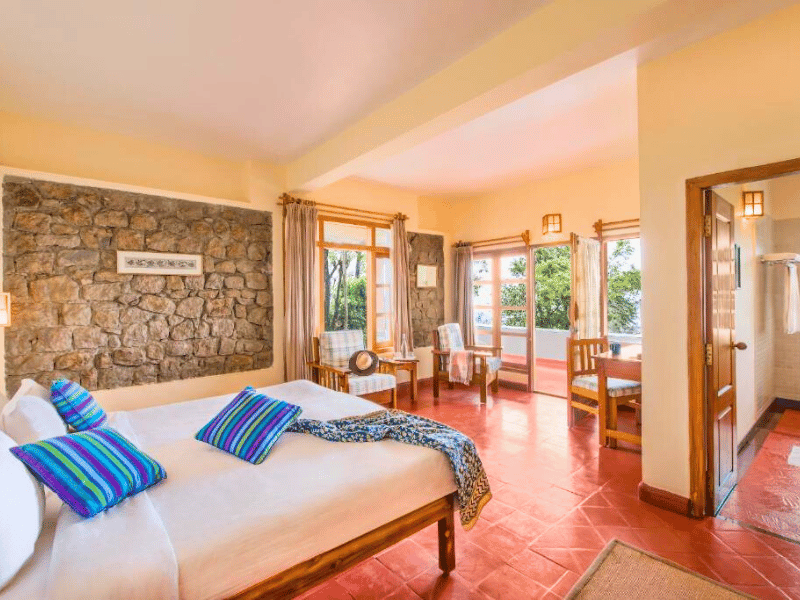 Komfortables Zimmer in Munnar, Indien