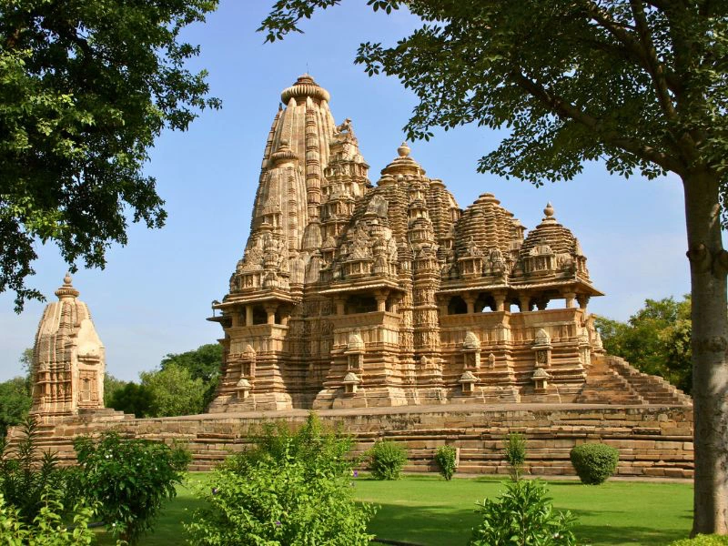 Tempel in Khajuraho in Indien