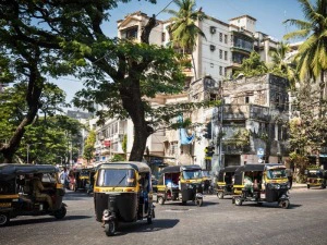 Straßenansicht in Mumbai in Indien