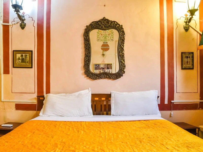 Jaisalmer - Hotel Beispiel Schlafzimmer