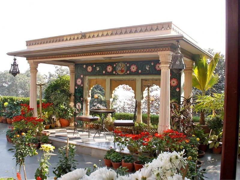 Terrasse im Hotel in Varanasi