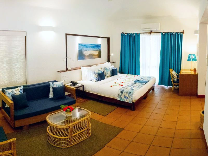 Zimmer im Marari Beach Hotel in Indien