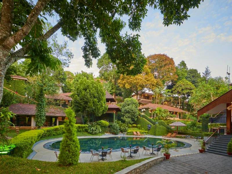 Komfortables Hotel mit Pool im Periyar Nationalpark