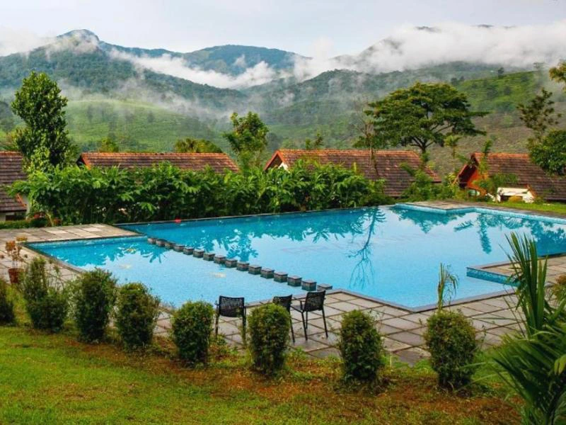 Hotelpool in Wayanad