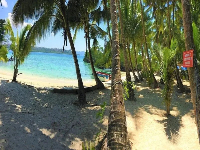 Hotelstrand auf Havelock Island, Indien