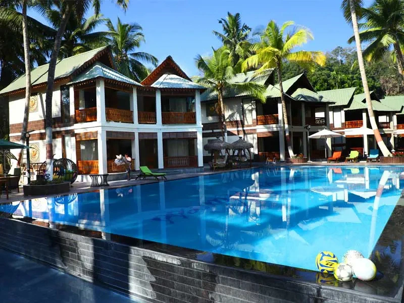 Pool des Resorts auf Havelock Island, Indien