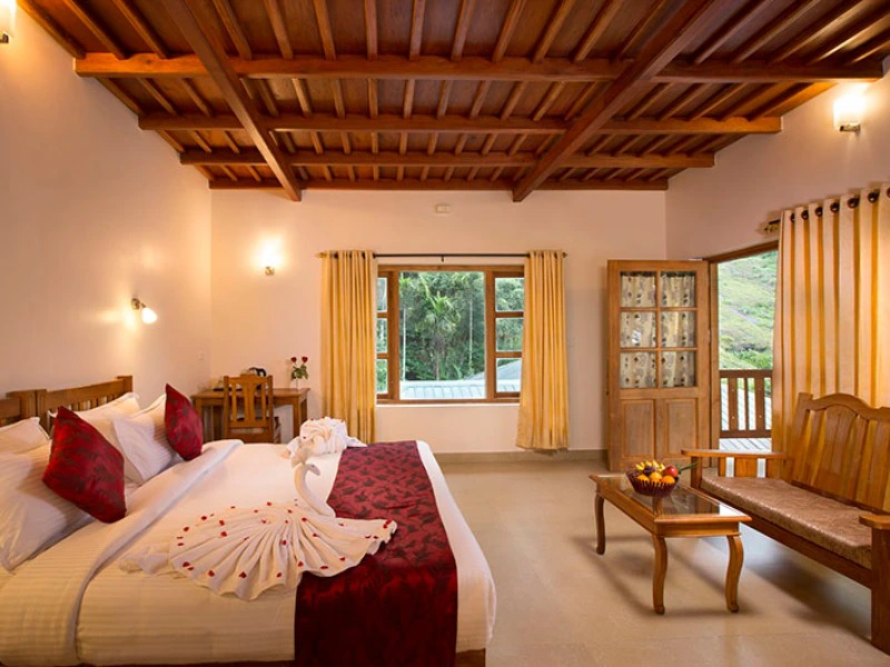 Zimmer im Hotel in der Nähe von Munnar, Indien