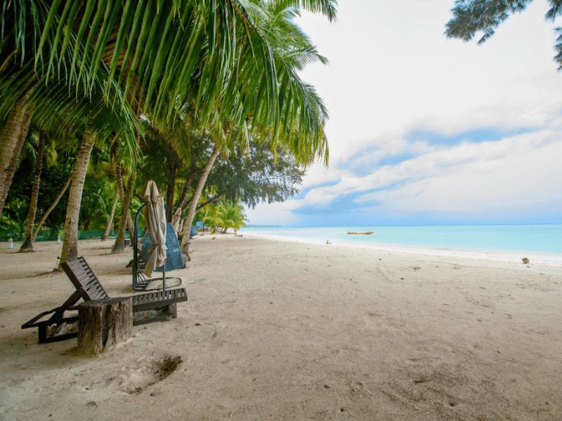 Strand des Resorts auf Havelock Island, Indien