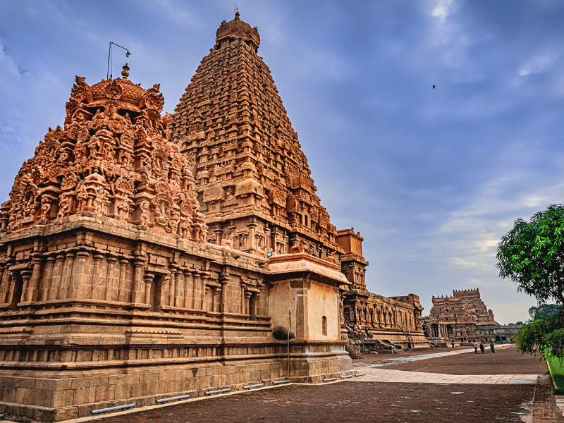 Alter Tempel in Tanjore, Indien
