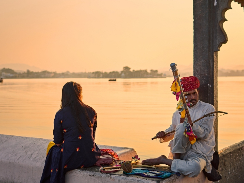 Picola See in Udaipur, Indien