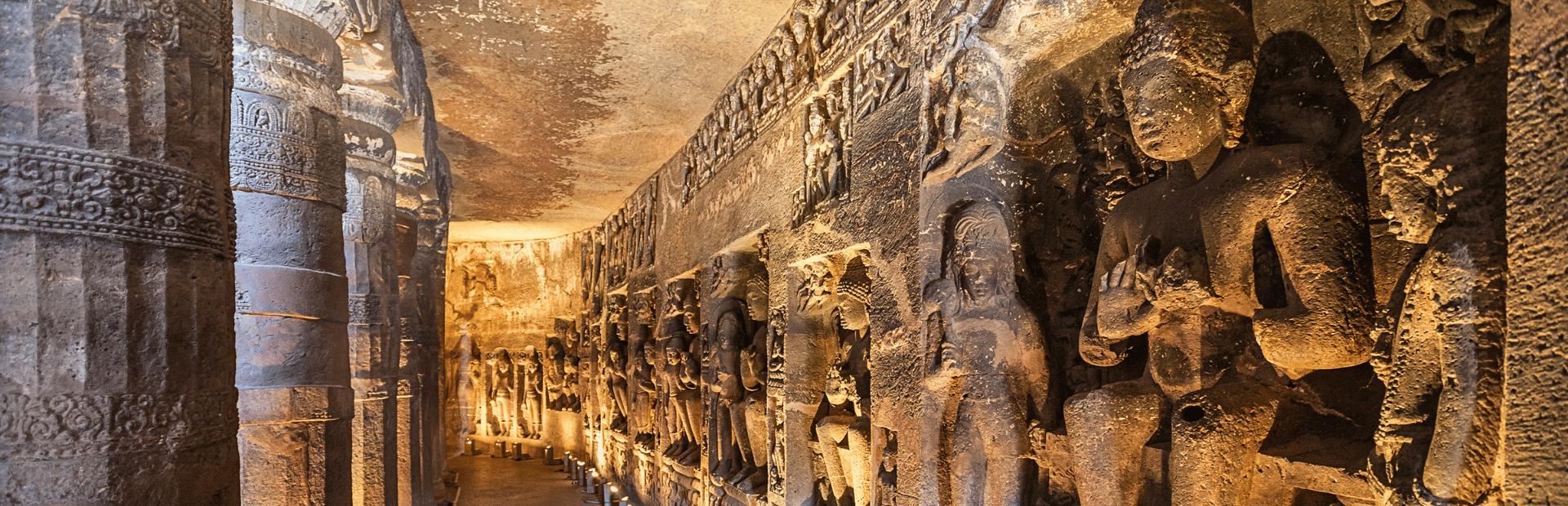 Ajanta Caves in Indien