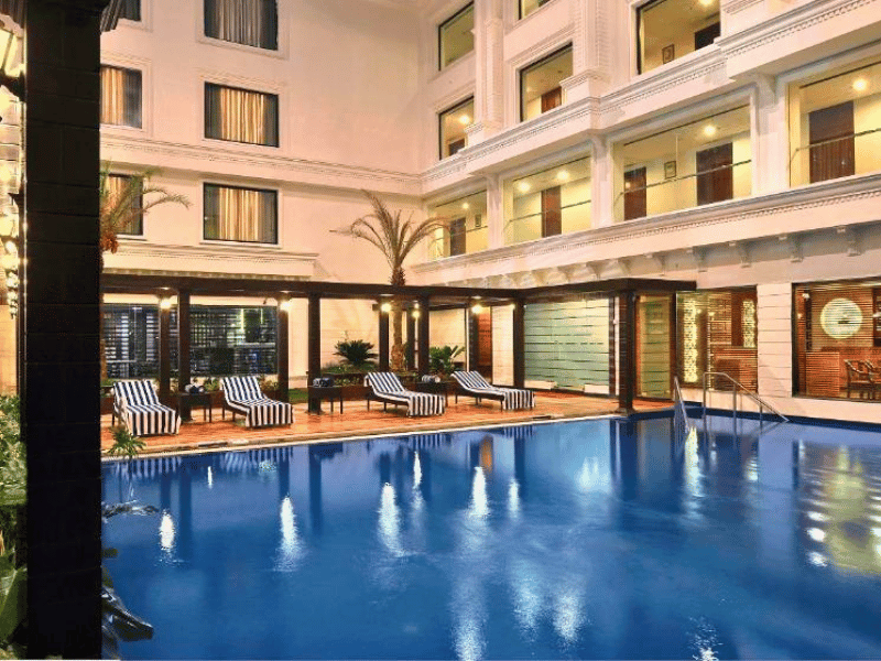 Hotelpool in Mysore, Indien