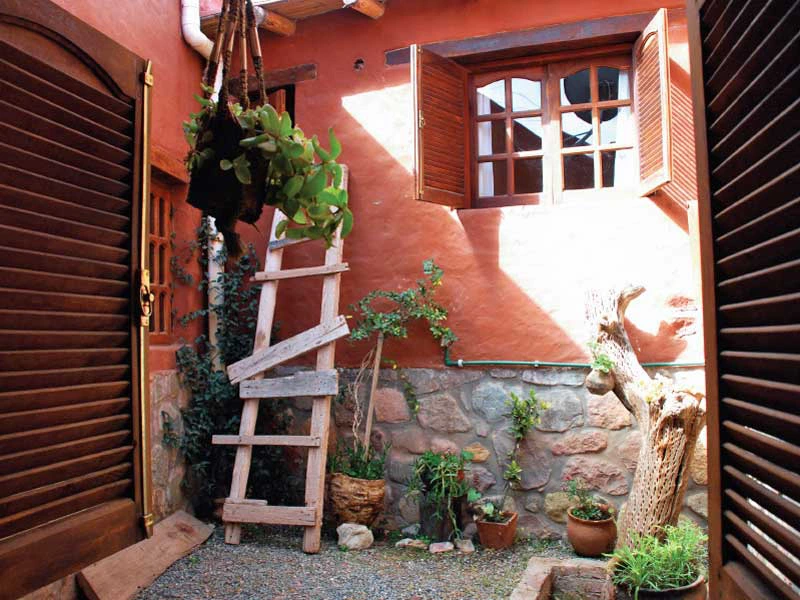 Patio der Unterkunft in Tilcara, Argentinien