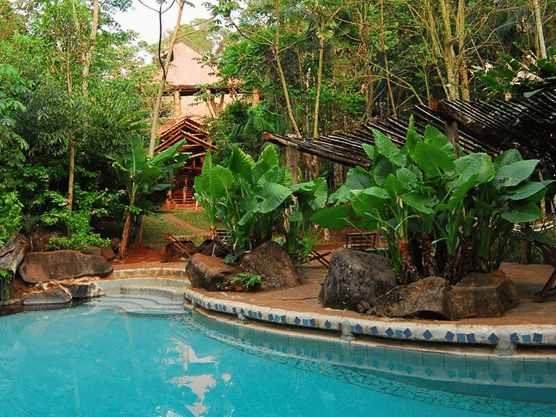 Hotelpool in der Yacutinga Lodge in Argentinien