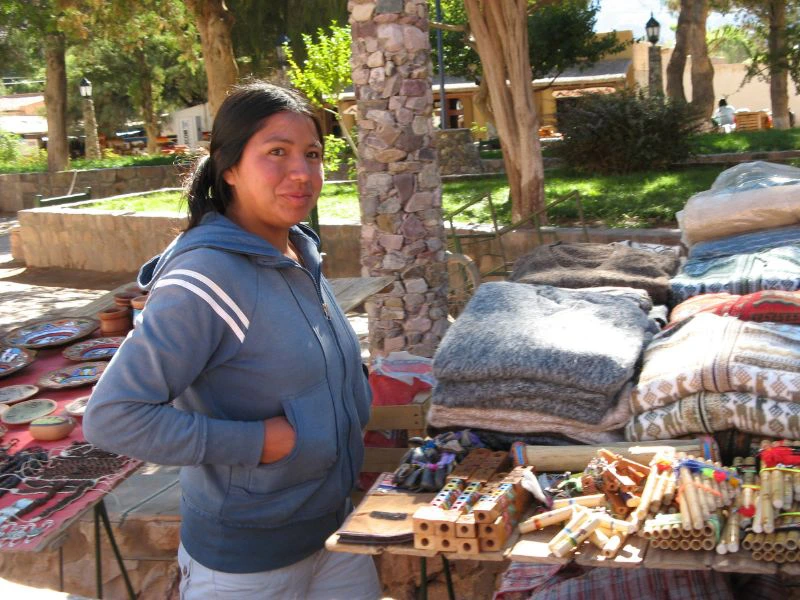 Local beim Grillen in Purmamarca