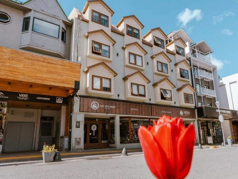 Hotelfront in Ushuaia in Argentinien