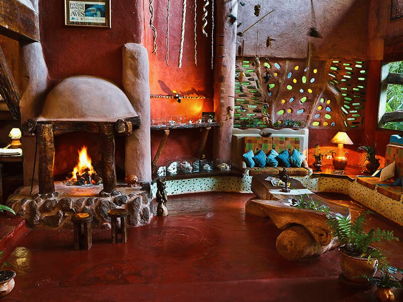 Hotellobby in der Yacutinga Lodge in Argentinien
