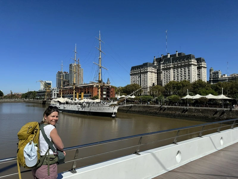 Blick auf den Puerto Madero in Buenos Aires