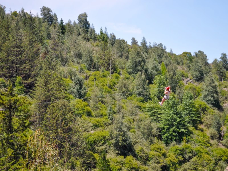 Zipling in Bariloche, Argentinien
