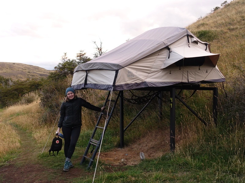 Zeltplatz im Torres del Paine Nationalpark in Chile