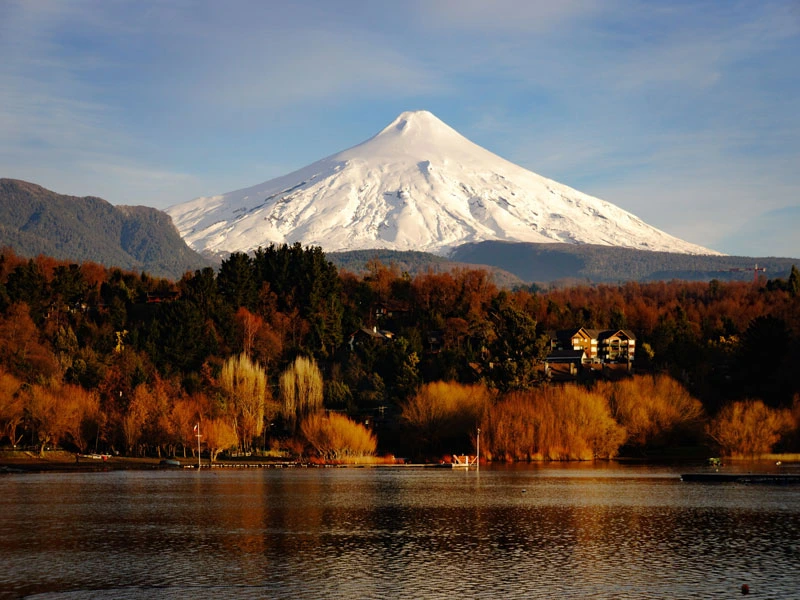 Villarica Vulkan im Herbst