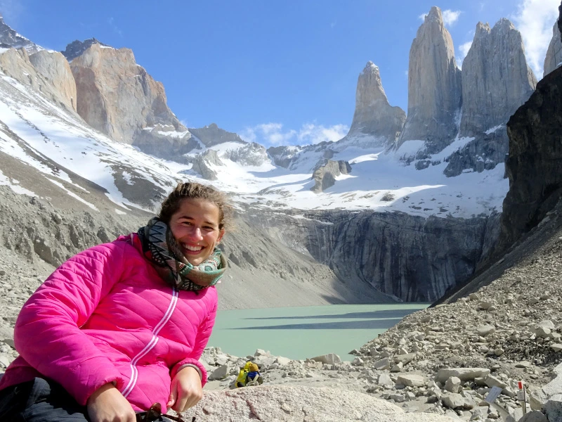 Reisende in Torres del Paine