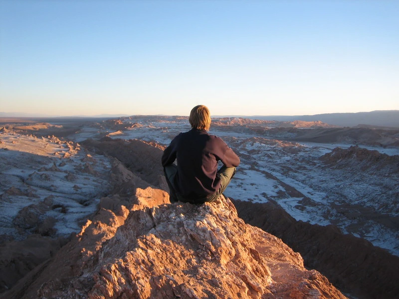 Aussicht von einem Berg in Atacama
