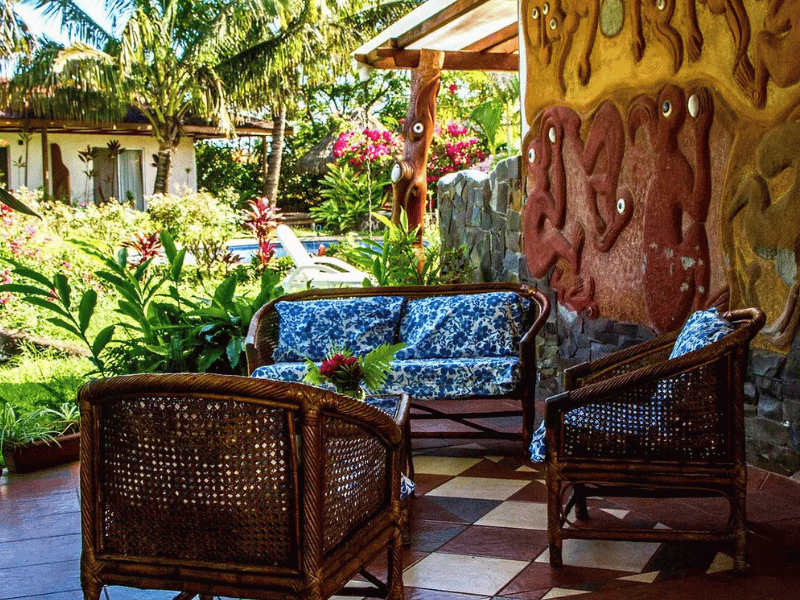 Außenbereich des Hotels