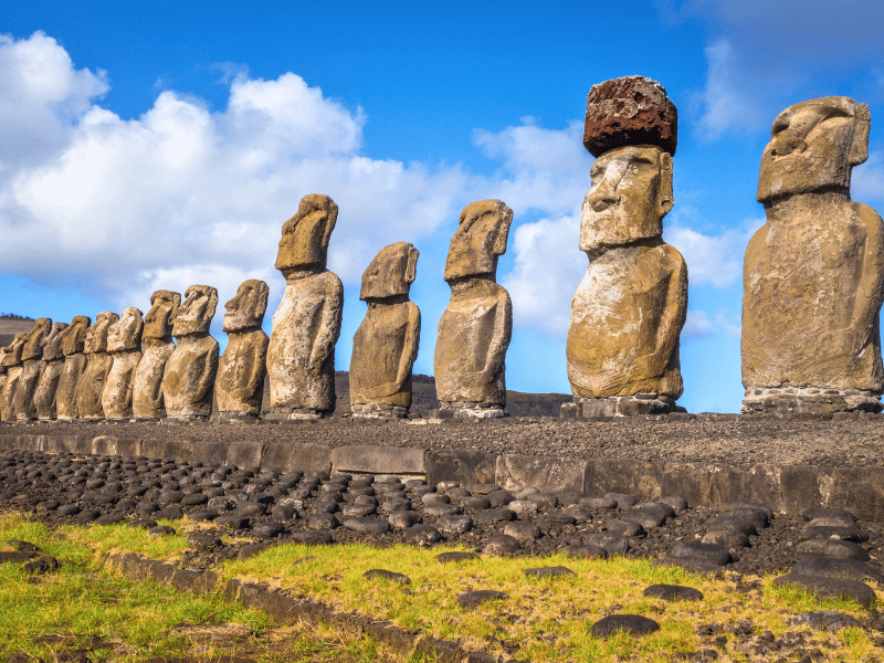 Moai Statuen auf der Osterinsel