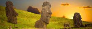 Moai Statuen auf der Osterinsel