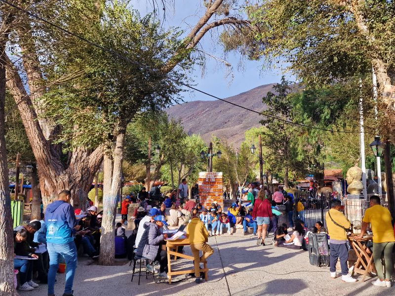 Argentinie Tilcara markt