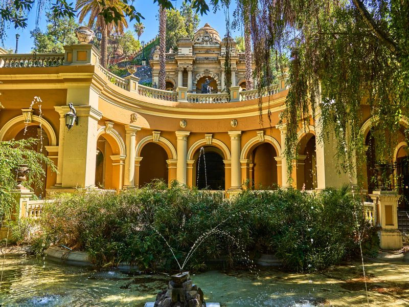 Brunnen im Cerro Santa Lucía