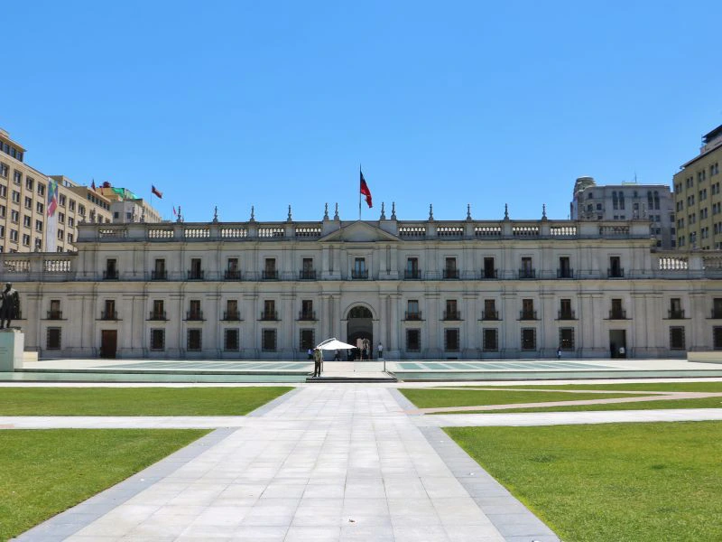 Der Präsidentenpalast La Moneda