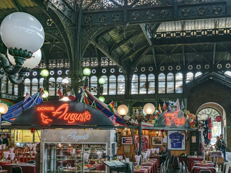 Große Markthalle im Mercado Central